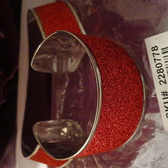 2280778-15. Handmade Indian Choker-Cuff-Earring Set - Open back. - Picture 4 of 12